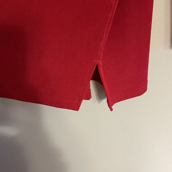 Chicos Travelers Classic Women Sz 00 US 0/2 Red 3/4 Sleeves Three-Way Tunic Top - Picture 9 of 12